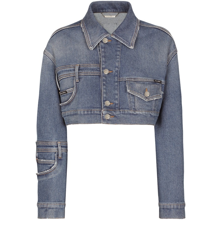 Dolce & Gabbana Short patchwork denim jacket | 24s | REVERSIBLE