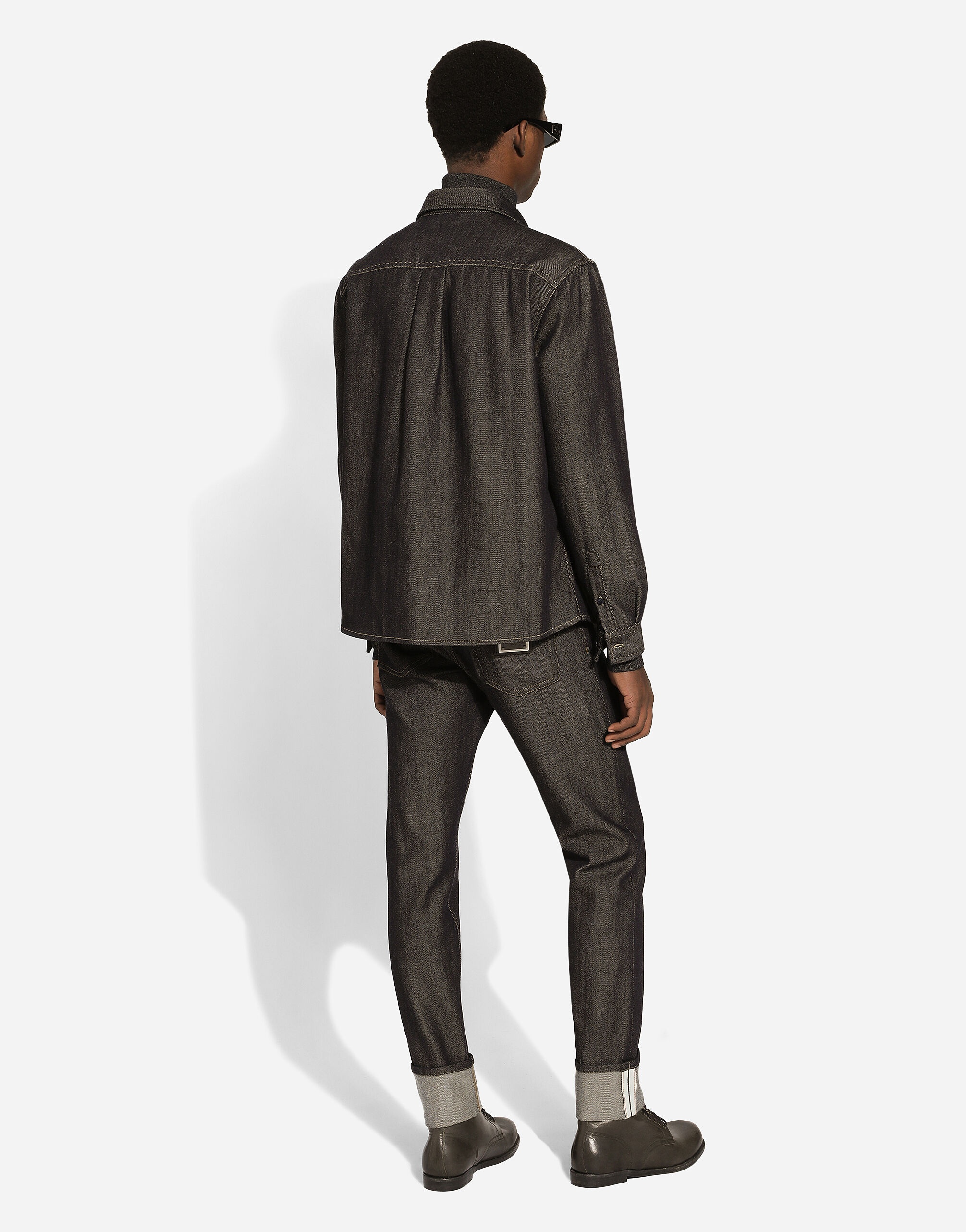 Regular-fit blue denim jeans - 3