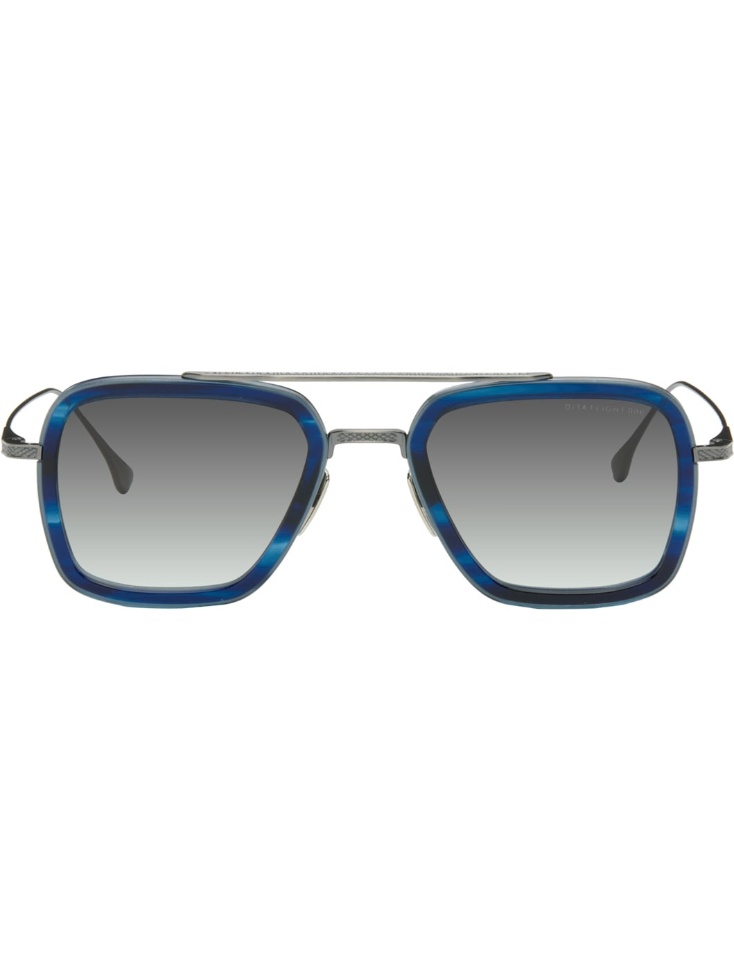 Silver & Blue FLIGHT.006 Sunglasses - 1