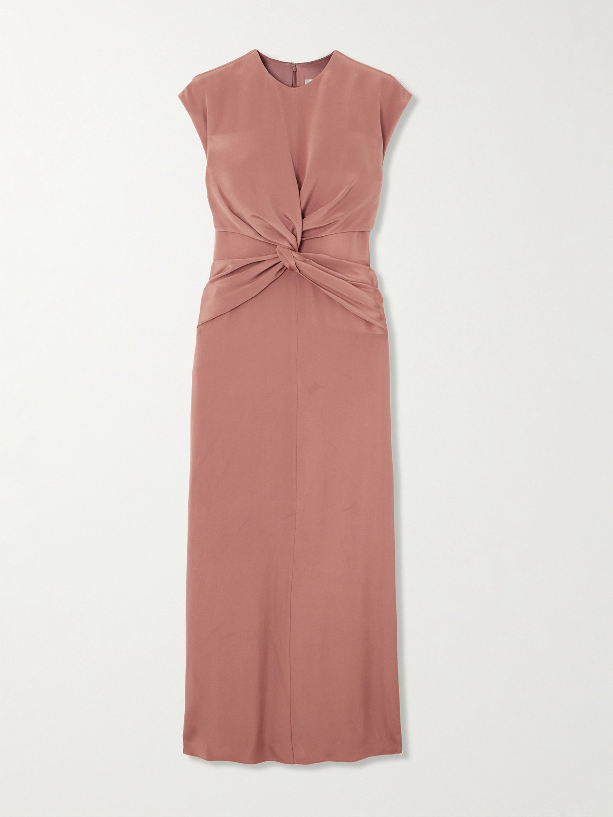 Jessa Twist-front Crepe Midi Dress - 1