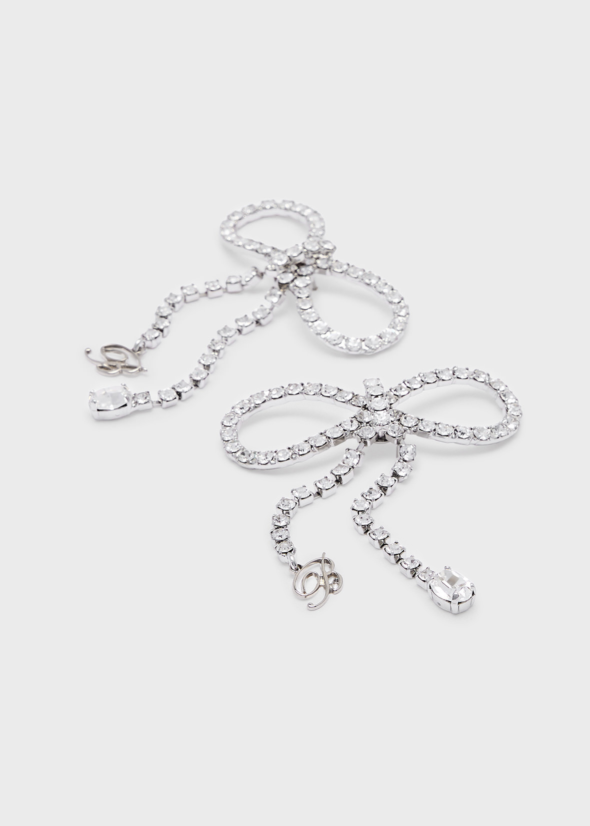 RHINESTONE BOW EARRINGS - 3