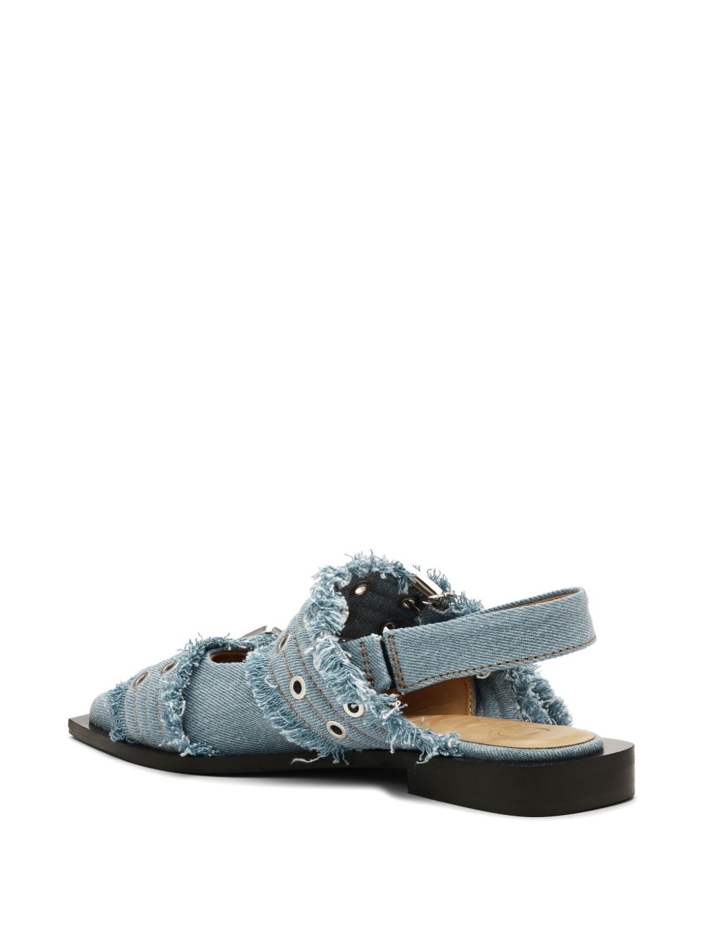 Feminine denim ballet flats - 3