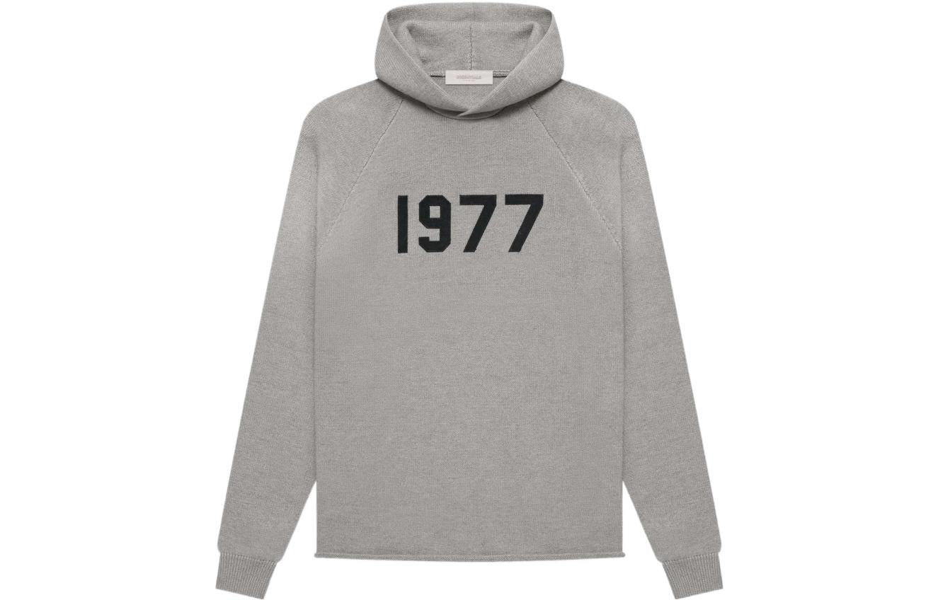 Fear of God Essentials SS22 Knit Hoodie Dark 1977 Oatmeal FOG-SS22-293 - 2