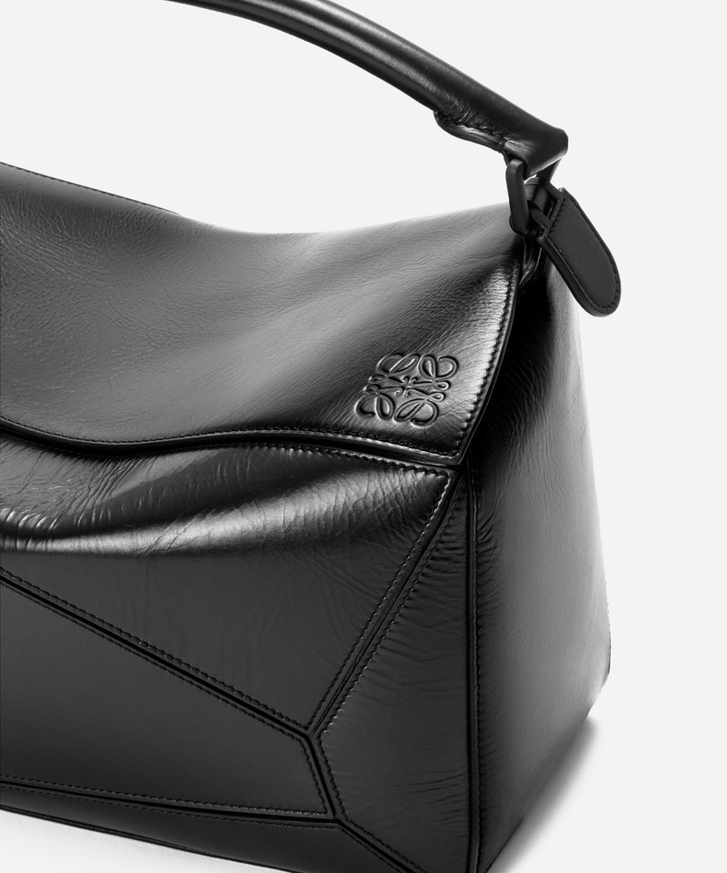 Large Puzzle Paper Calf Leather Bag 7