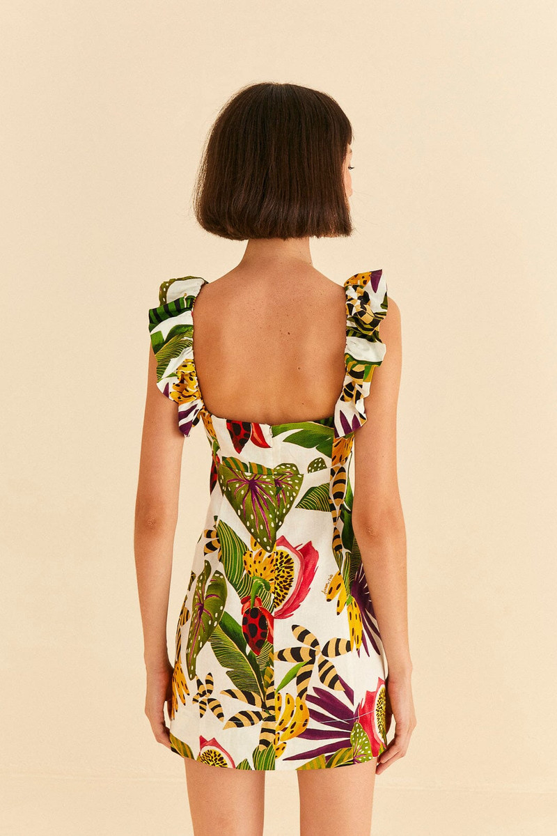Striped Forest Mini Dress 4