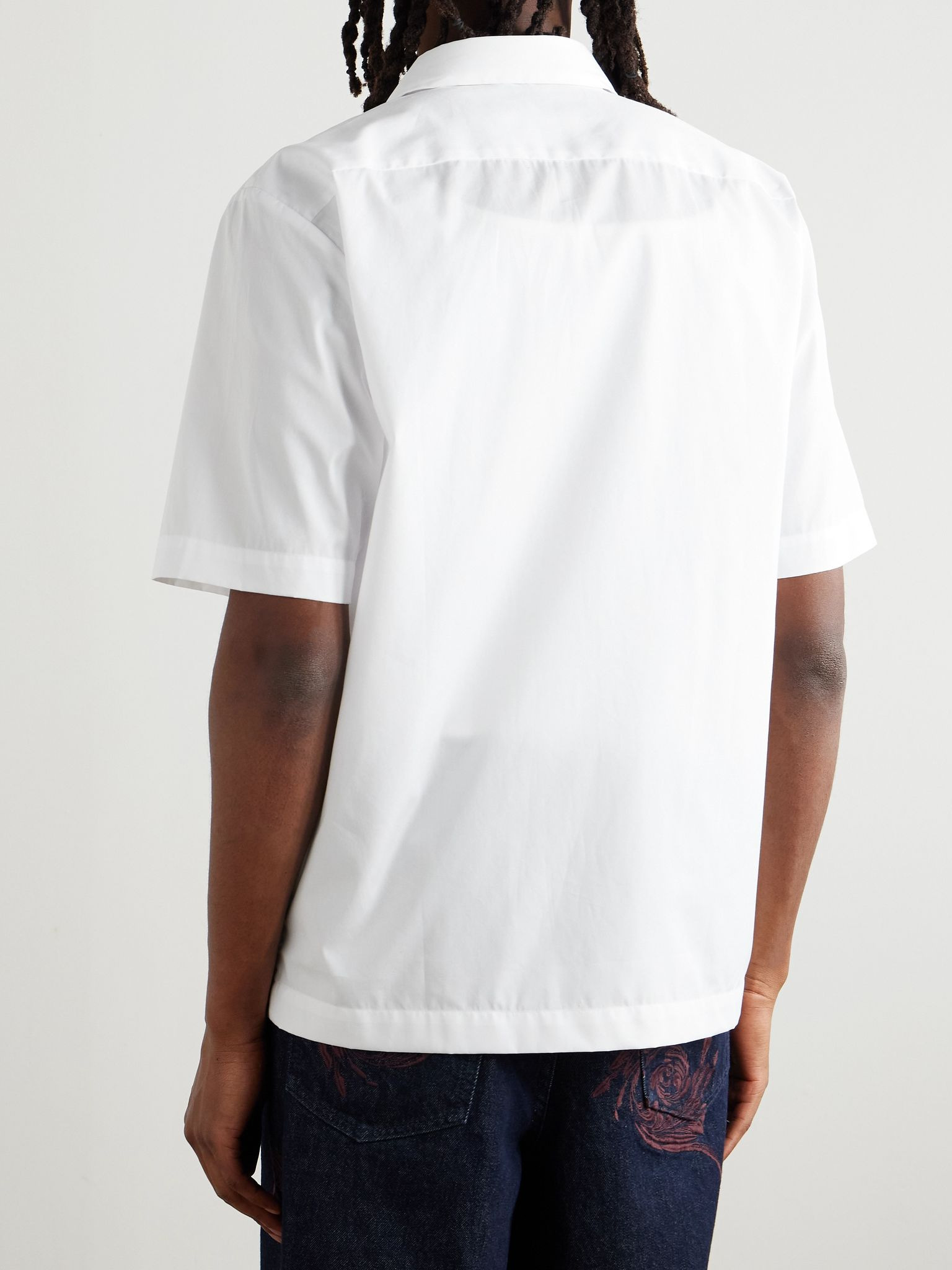 Cotton-Poplin Shirt White - 4