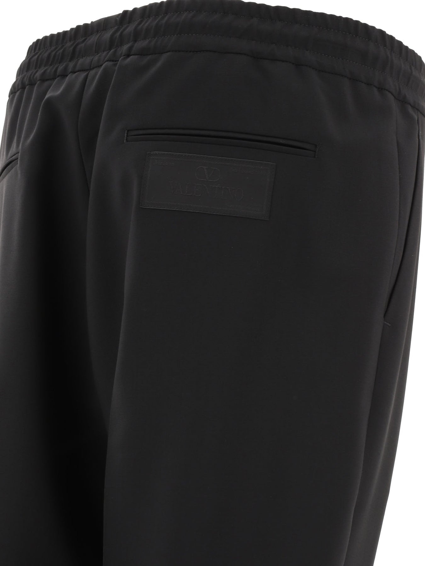 Wool Joggers Trousers Black - 4