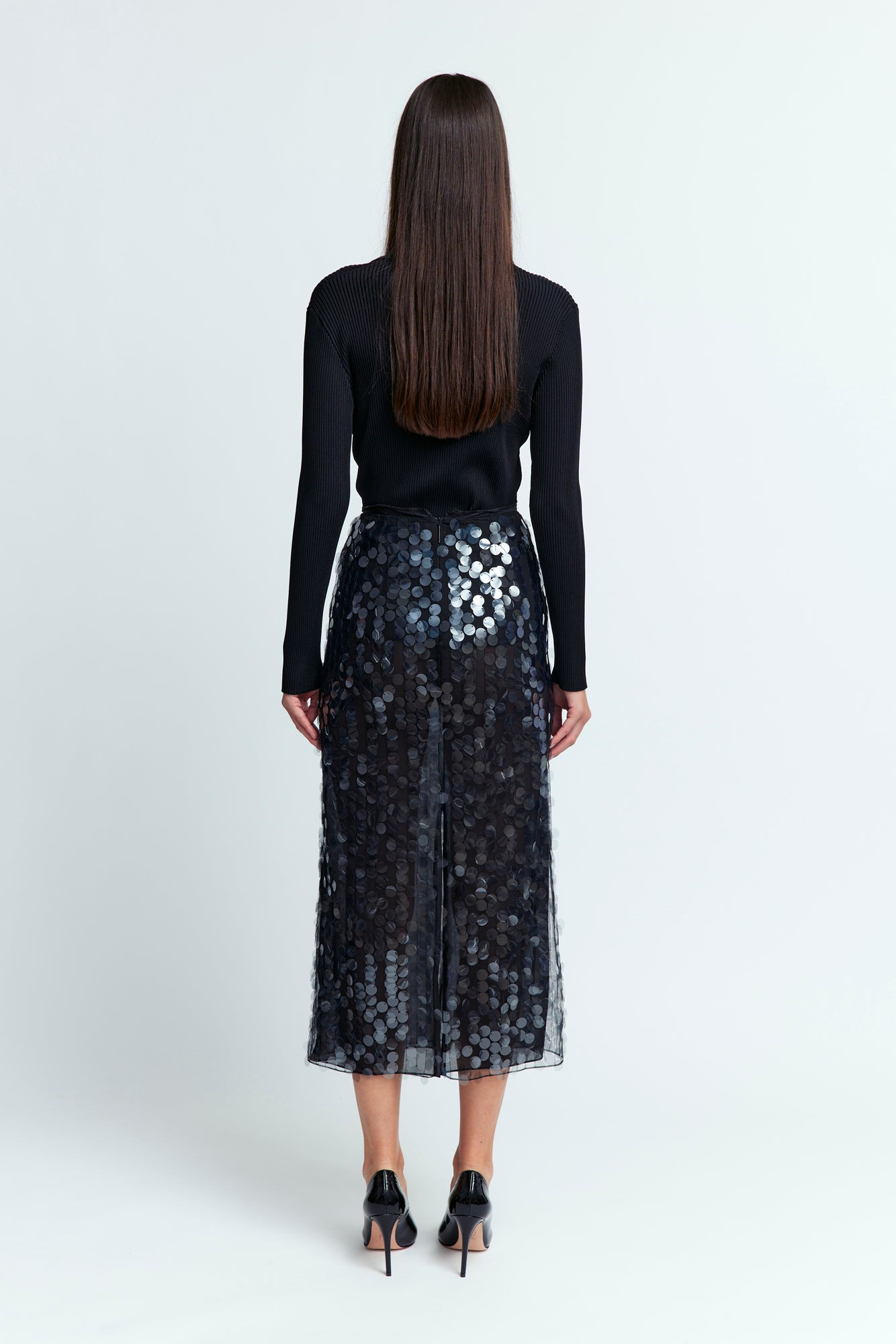 DIA MIDI SKIRT IN SEQUIN - 5