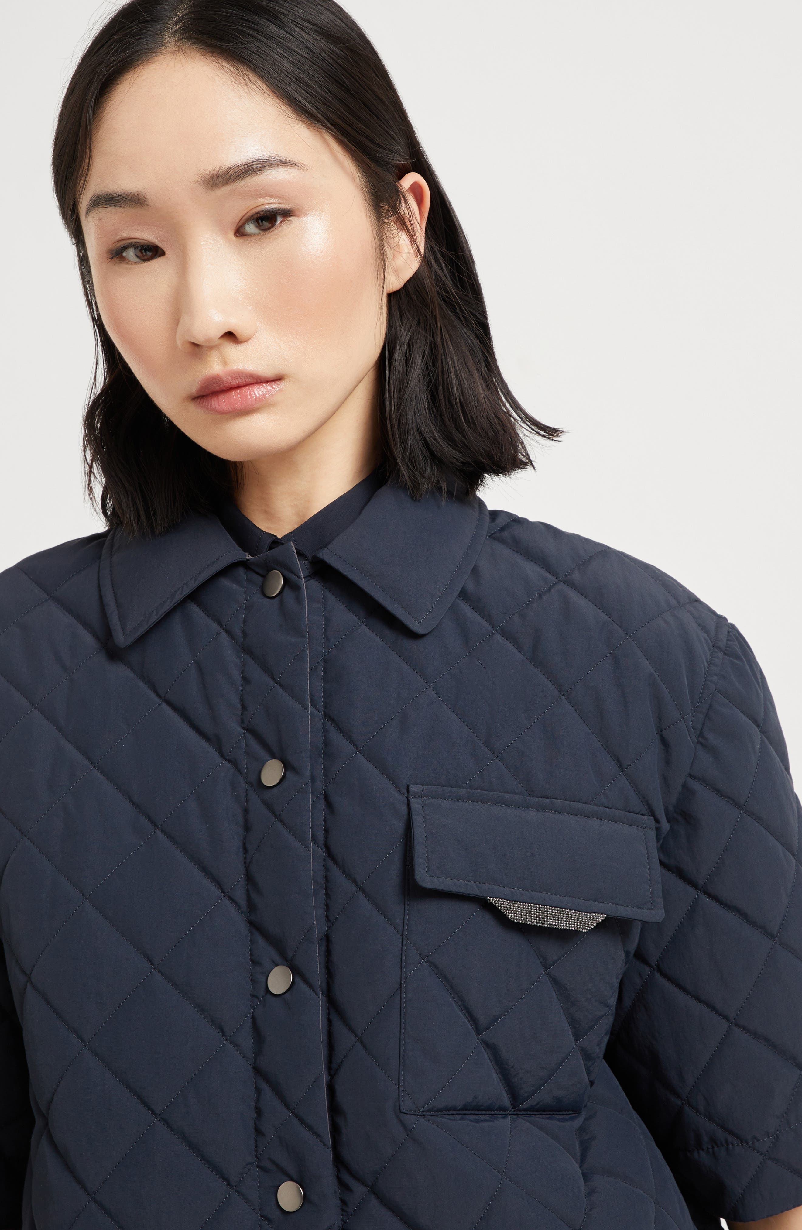 Brunello Cucinelli Outerwear with monili in Blue at Nordstrom - 4
