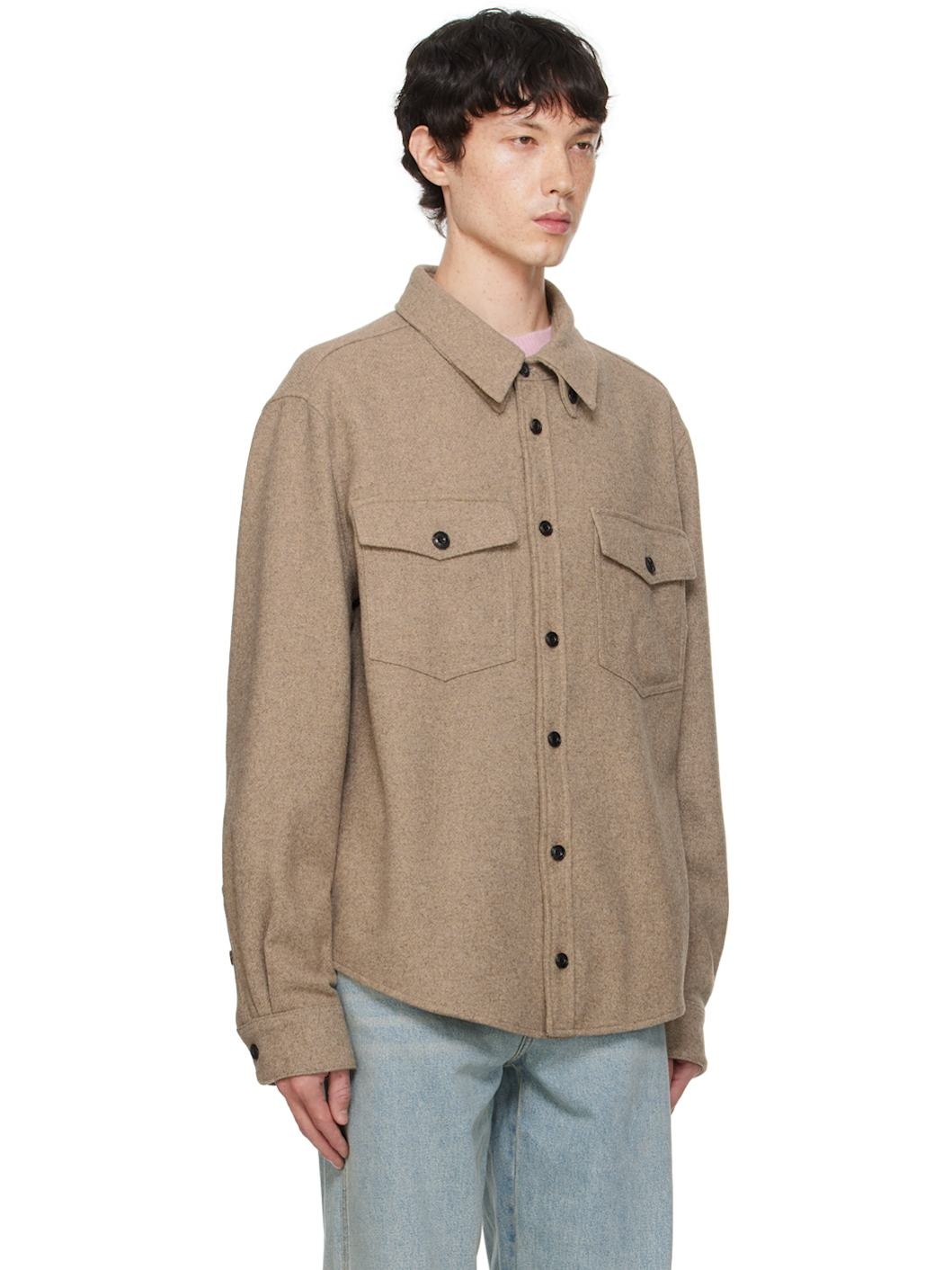 Beige Office Shirt - 2