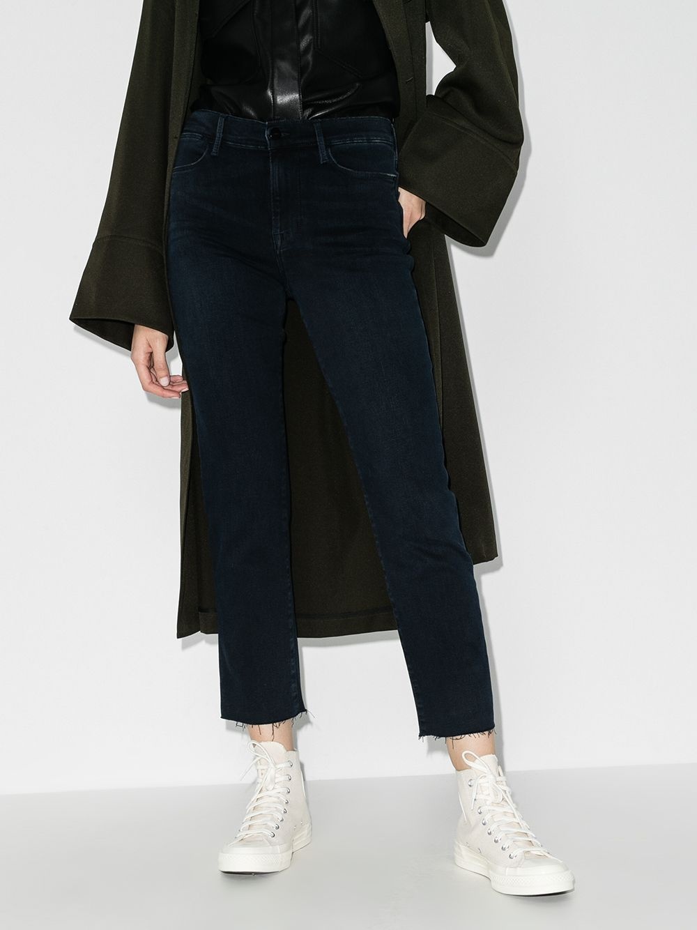 cropped straight-leg jeans - 2