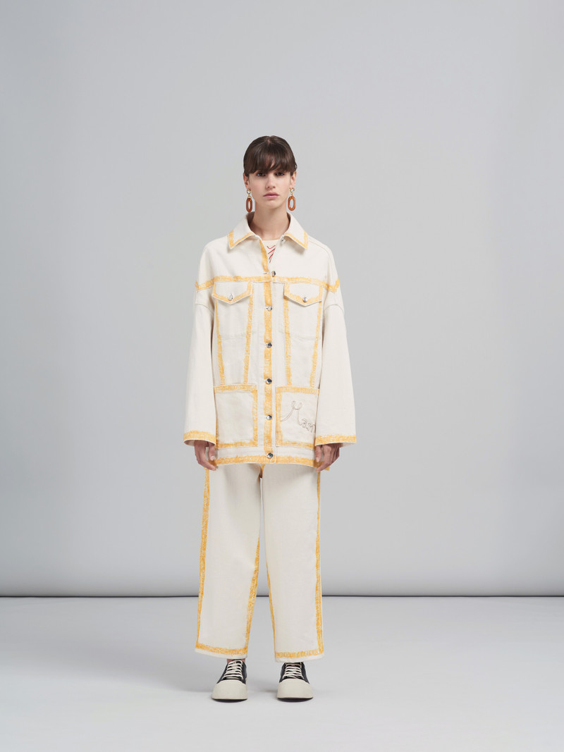 Marni BEIGE DENIM JACKET outlook