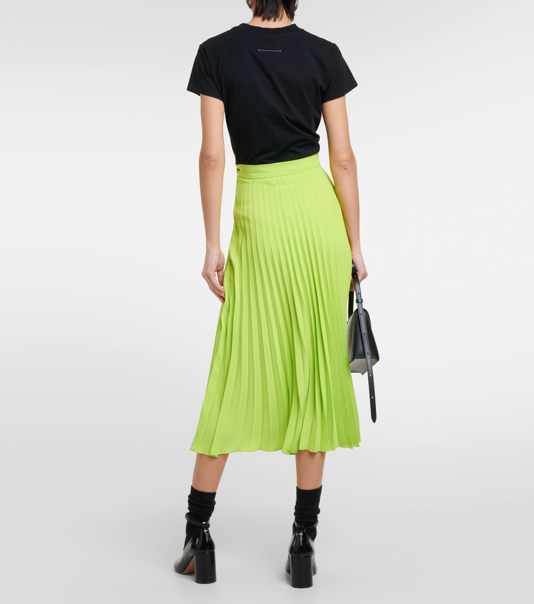 Pleated midi skirt - 3