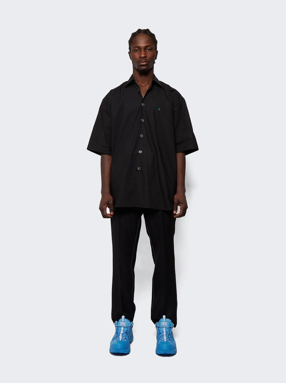Classic Contrast Seam Pant Black - 6