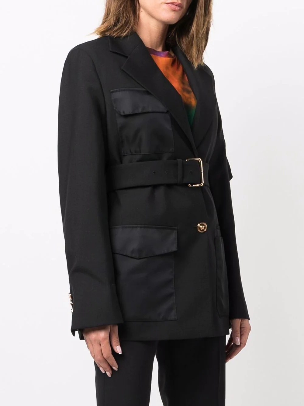 long-sleeve belted jacket - 3