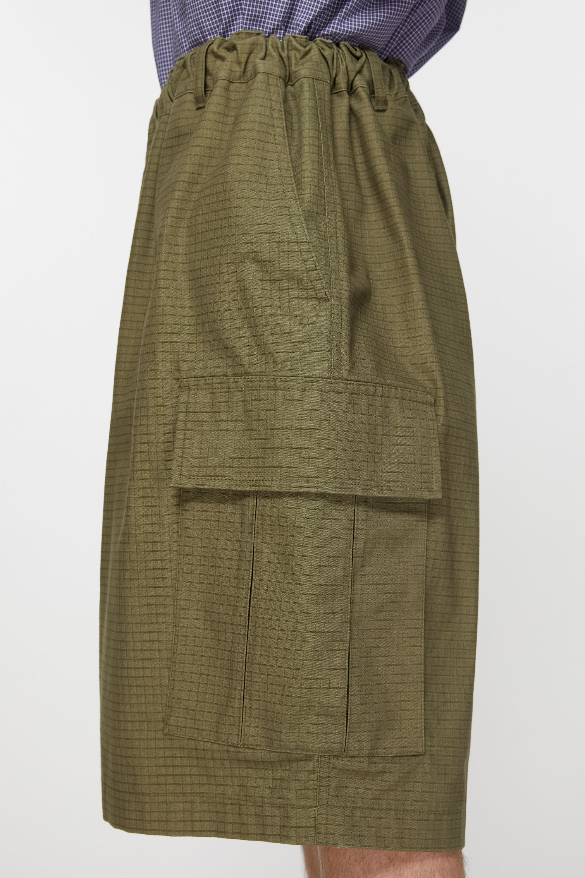 Ripstop shorts - Olive green - 5