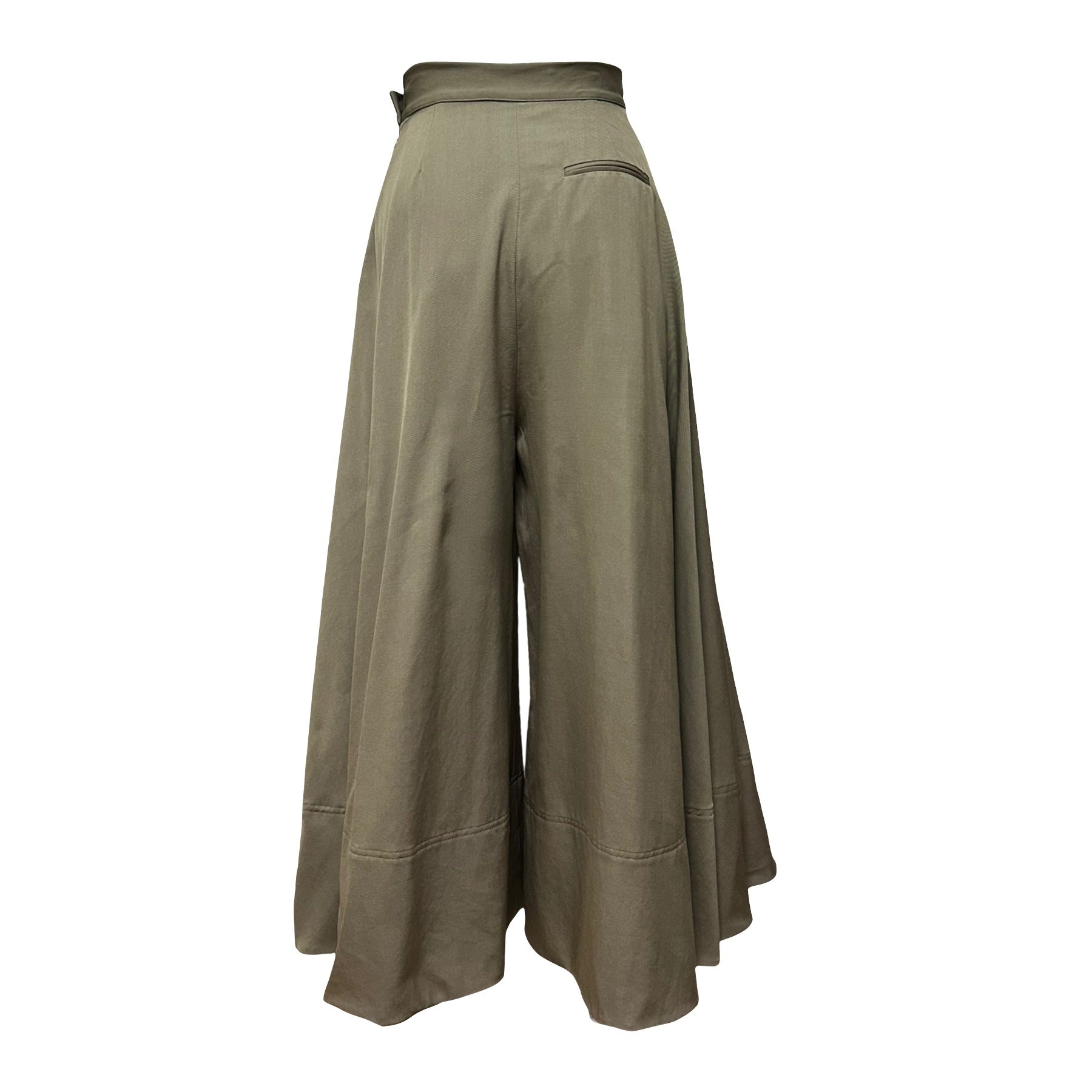 LOEWE Spring Summer 2020 High Rise Twill Culotte Trousers - 2