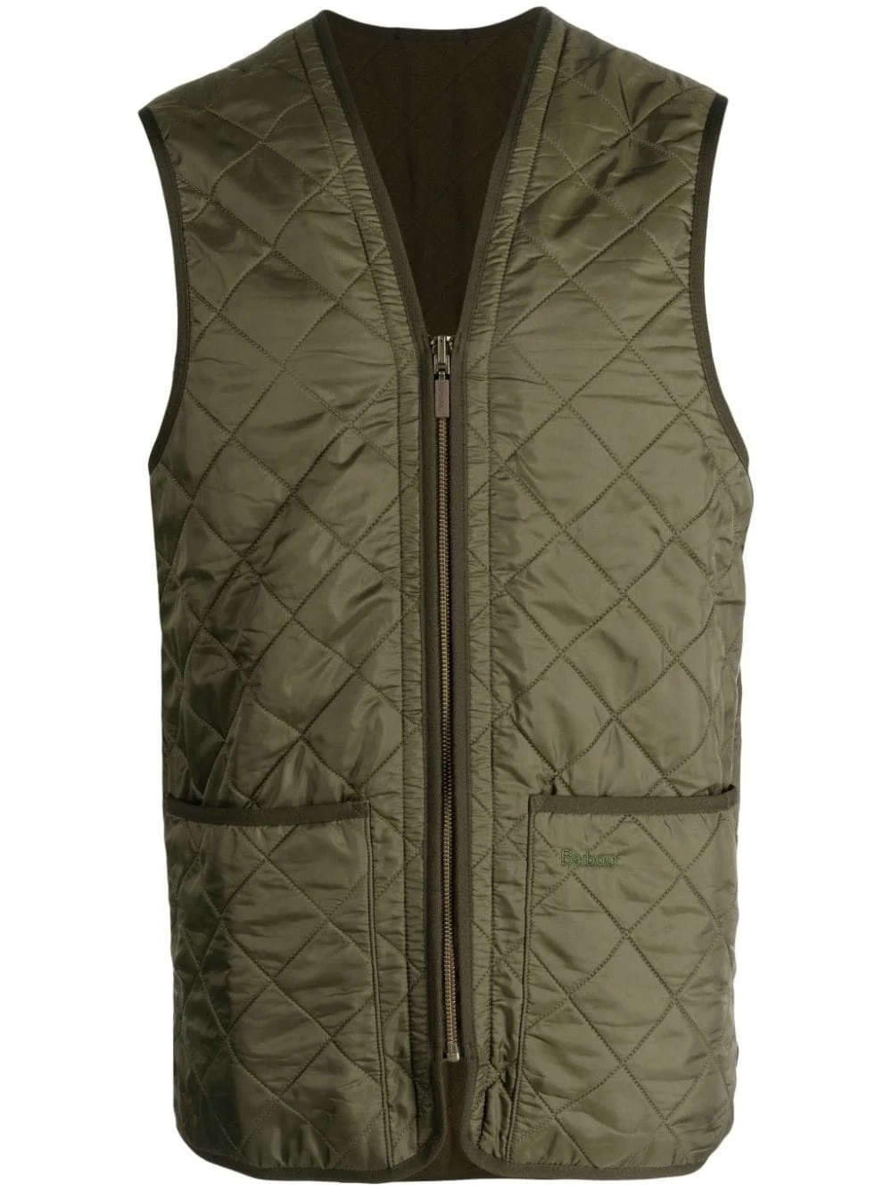 reversible diamond-quilted waistcoat - 1