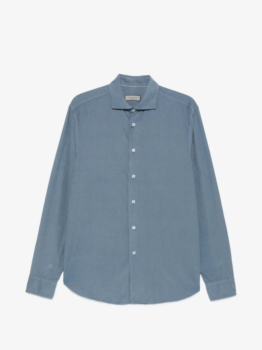 corduroy-texture long-sleeve shirt - 1