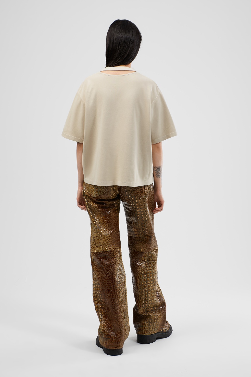 Brown Leather Trousers - 5