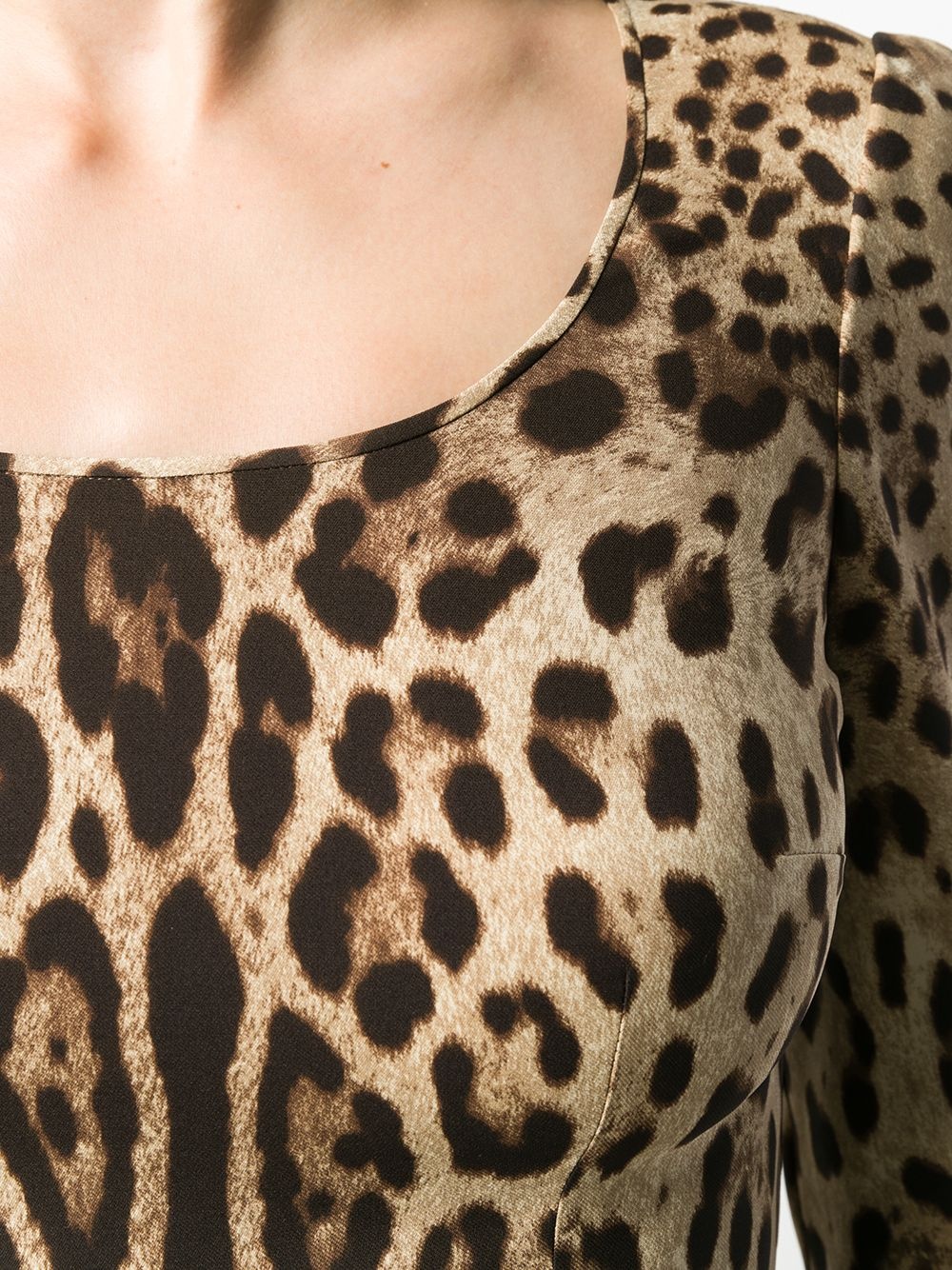 leopard print blouse - 5