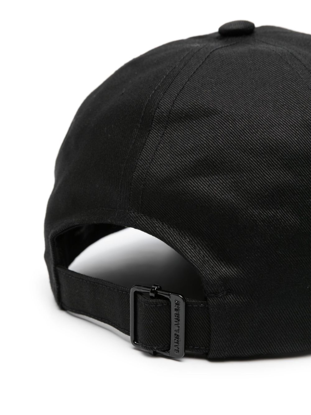 logo-embroidered gabardine-weave cap - 2
