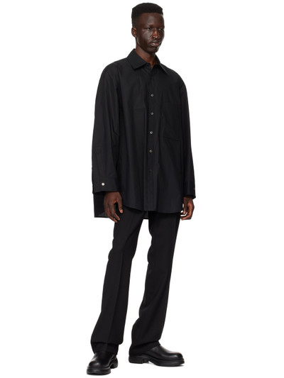 Wooyoungmi Black Boot-Cut Trousers outlook