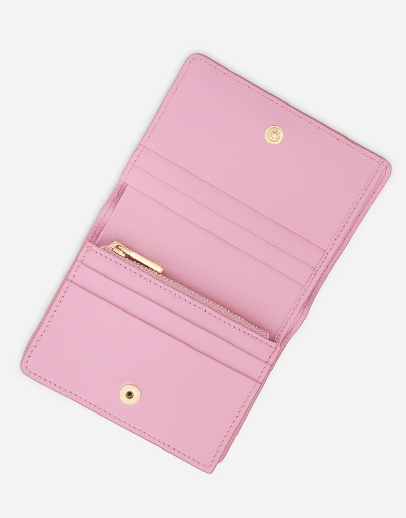 Dolce & Gabbana Calfskin wallet with rhinestone-detailed DG logo outlook