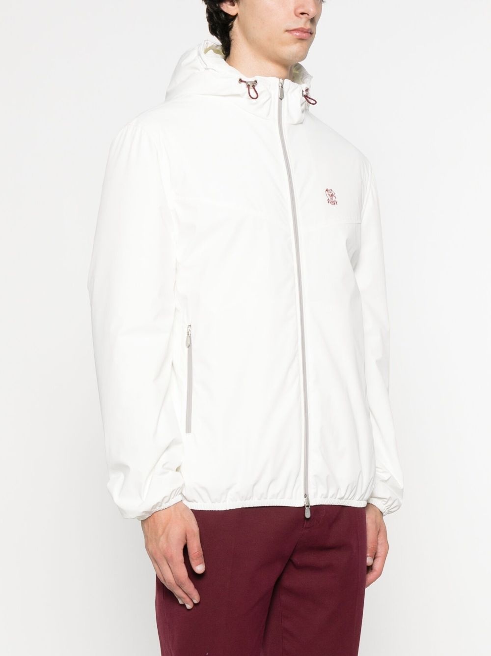 hooded zip-fastening jacket - 3