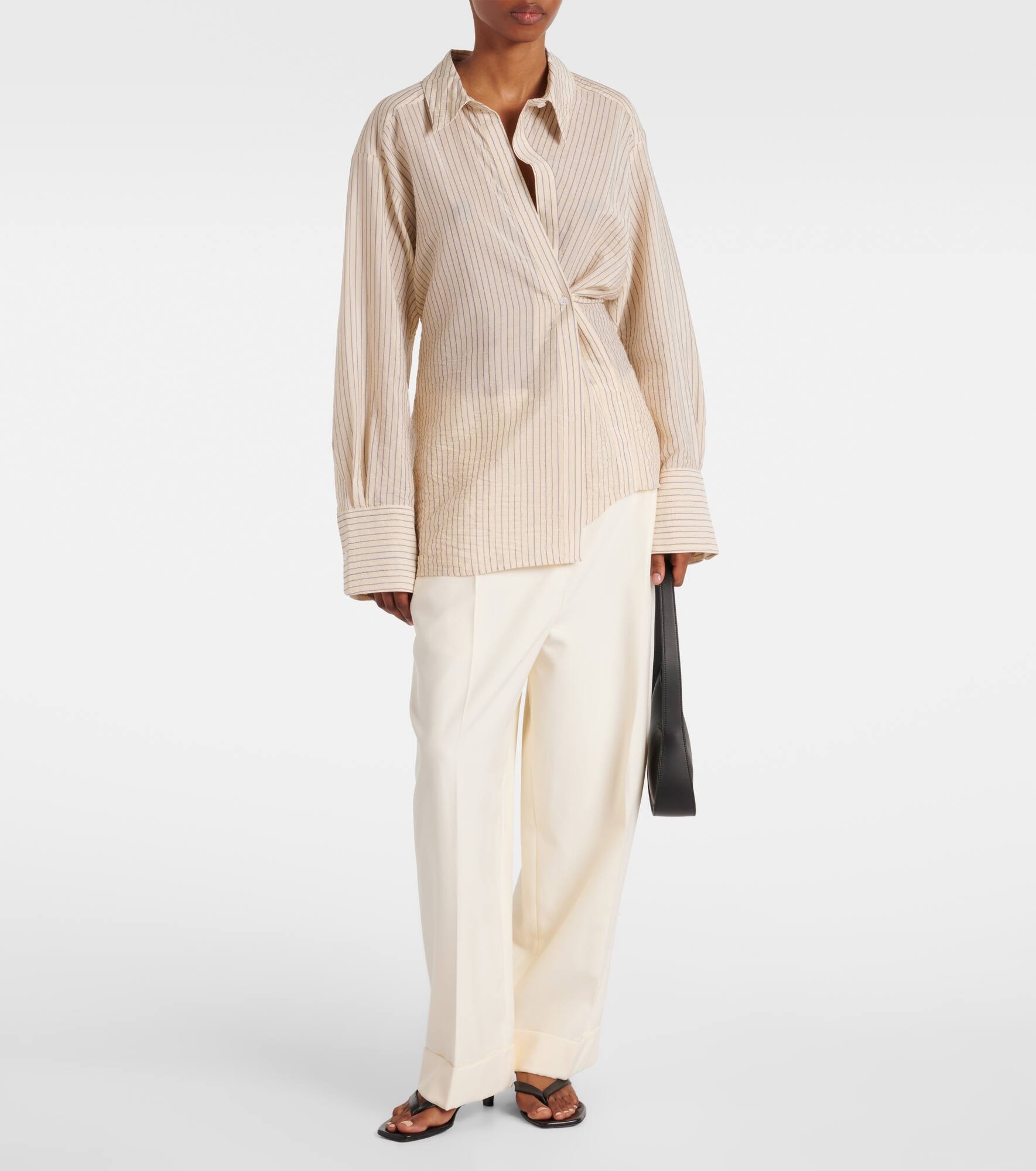 Asymmetric striped shirt - 2