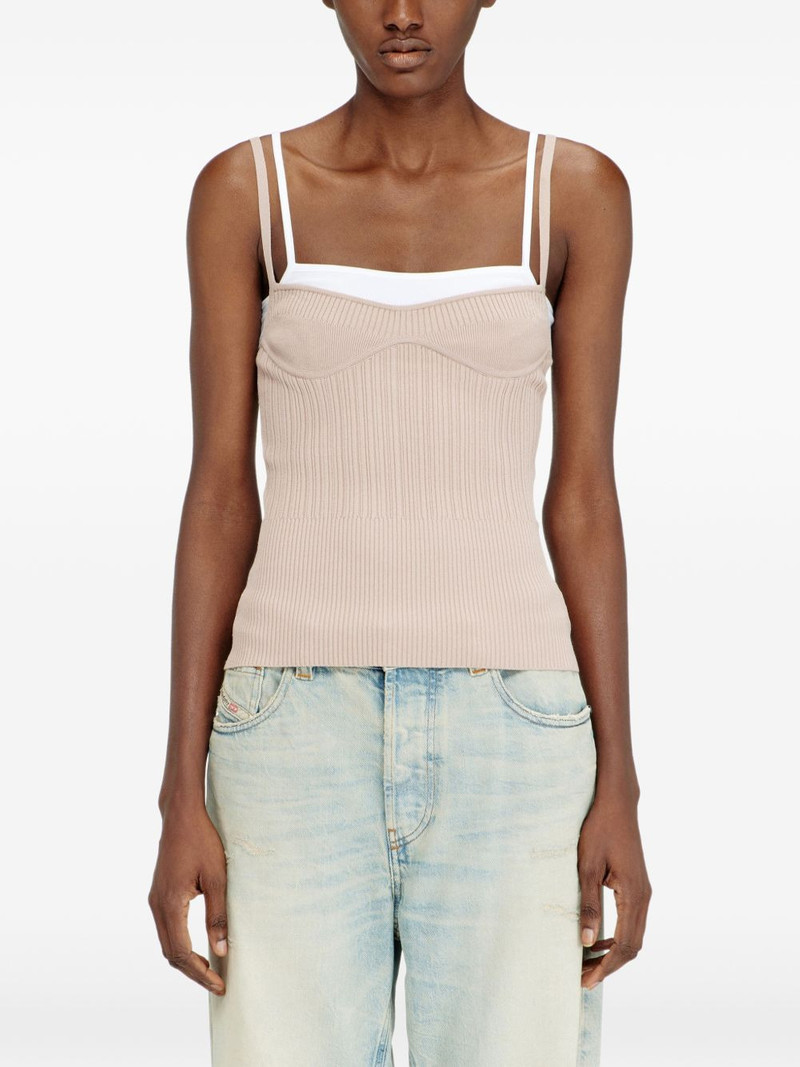 ribbed strap T-shirt 3