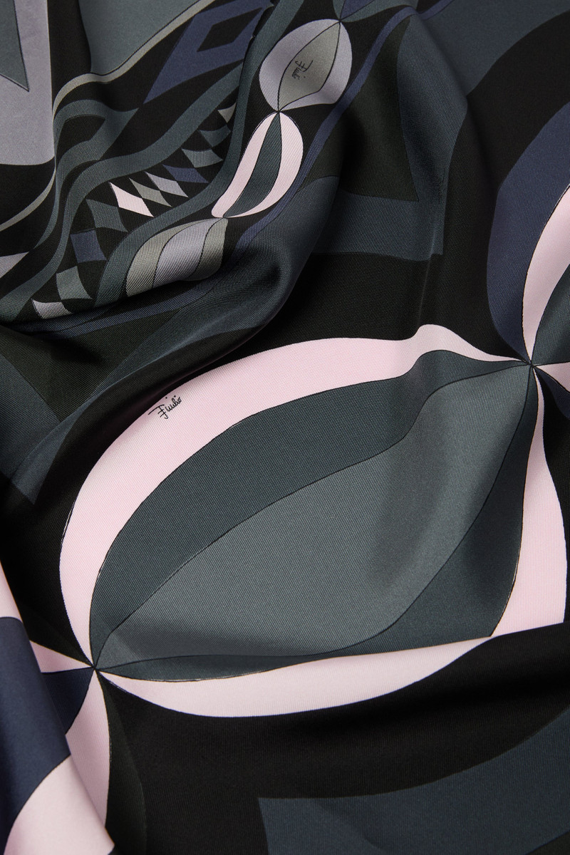 COLLANE PRINT SILK TWILL SCARF 3