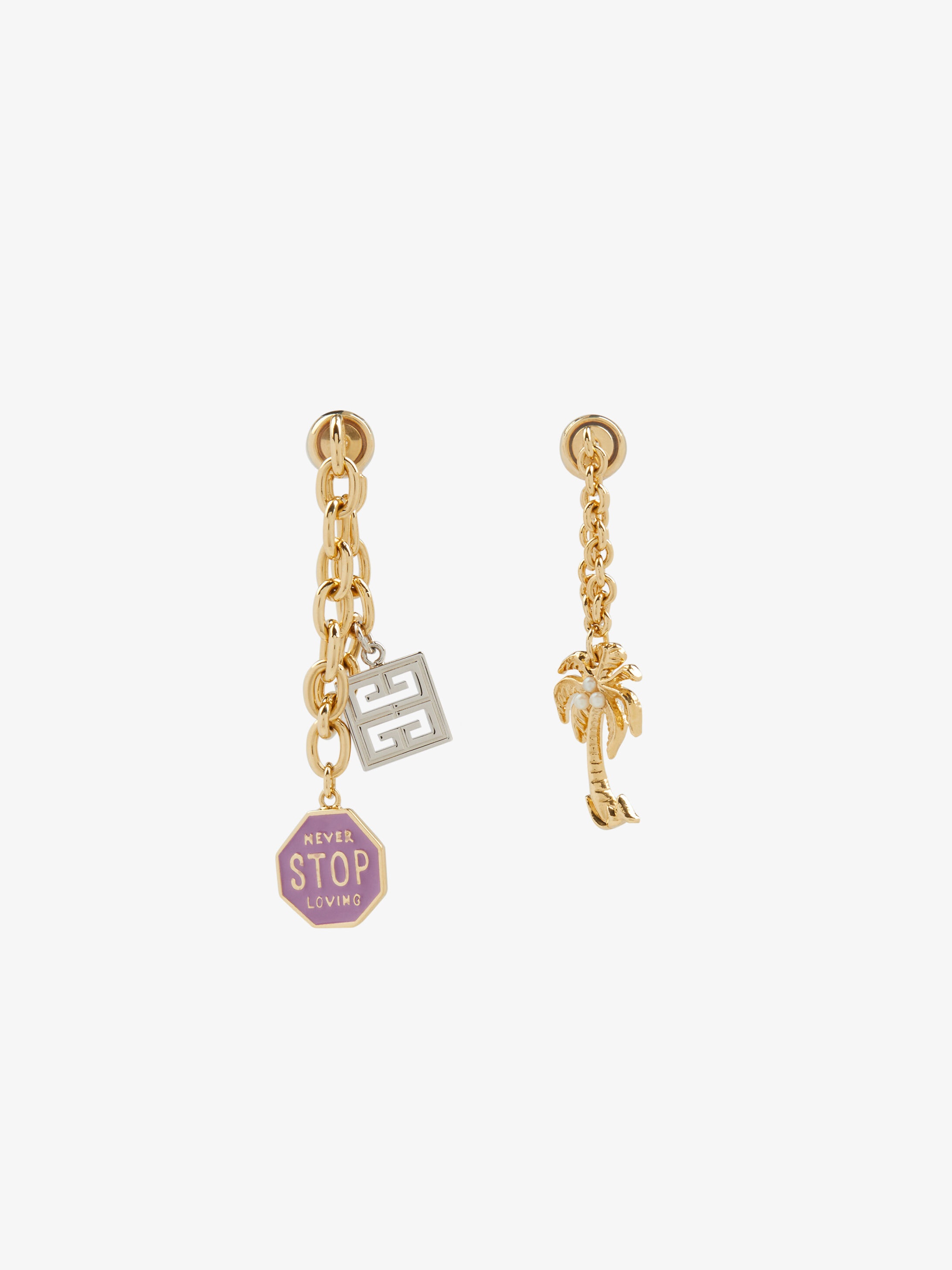 GIVENCHY Charms asymmetrical earrings - 3