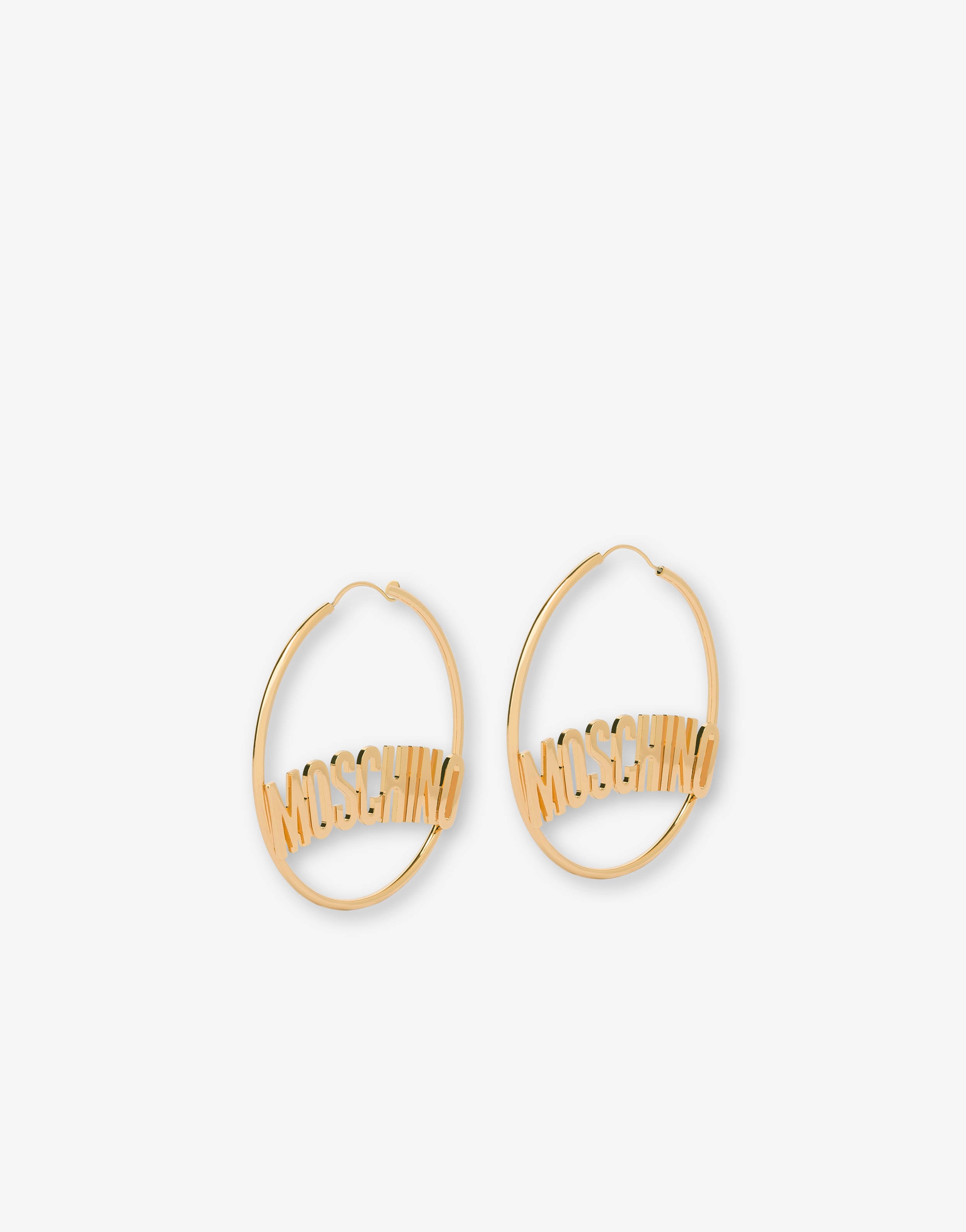 HOOP EARRINGS WITH LOGO LETTERING - 2