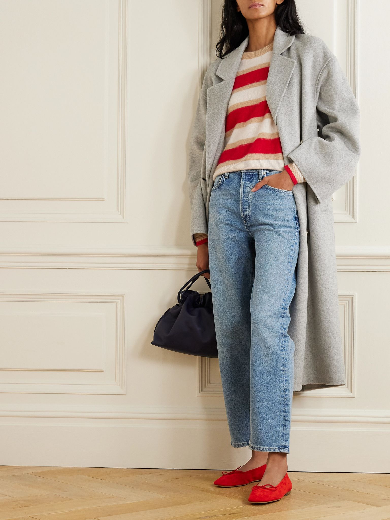 Delfina high-rise straight-leg jeans Light denim - 2