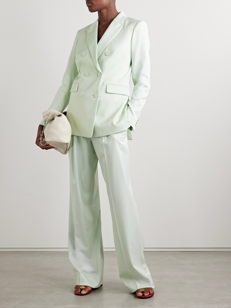 Another Tomorrow Pleated Wool-blend Wide-leg Pants outlook