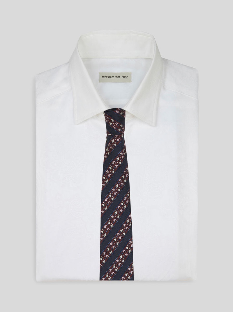 Etro GEOMETRIC PATTERN REGIMENTAL TIE outlook