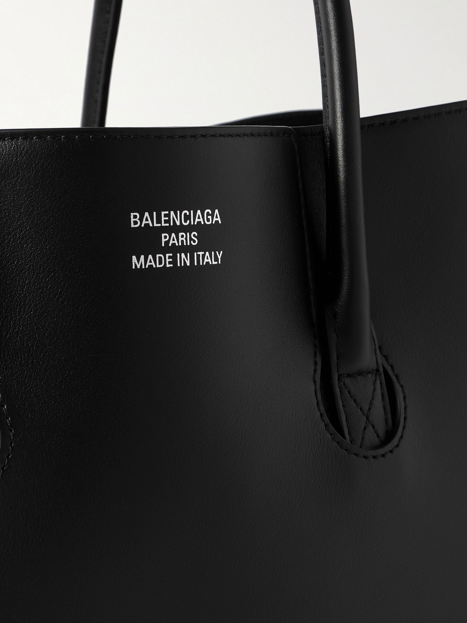 Bel Air M Leather Tote Bag Black - 4
