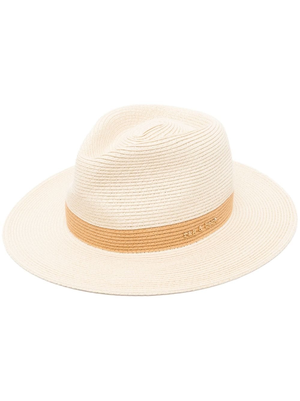 woven-raffia fedora hat - 1