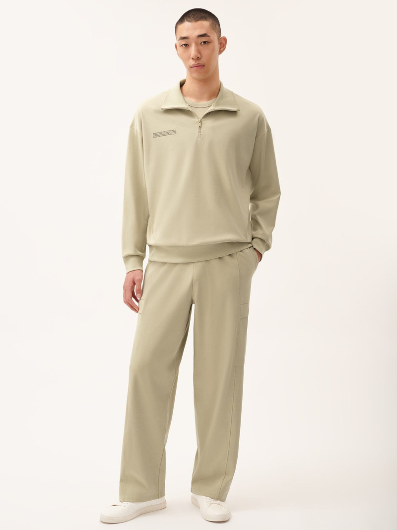 Mens DNA Double Jersey Cargo Trousers - Maitake Beige 1