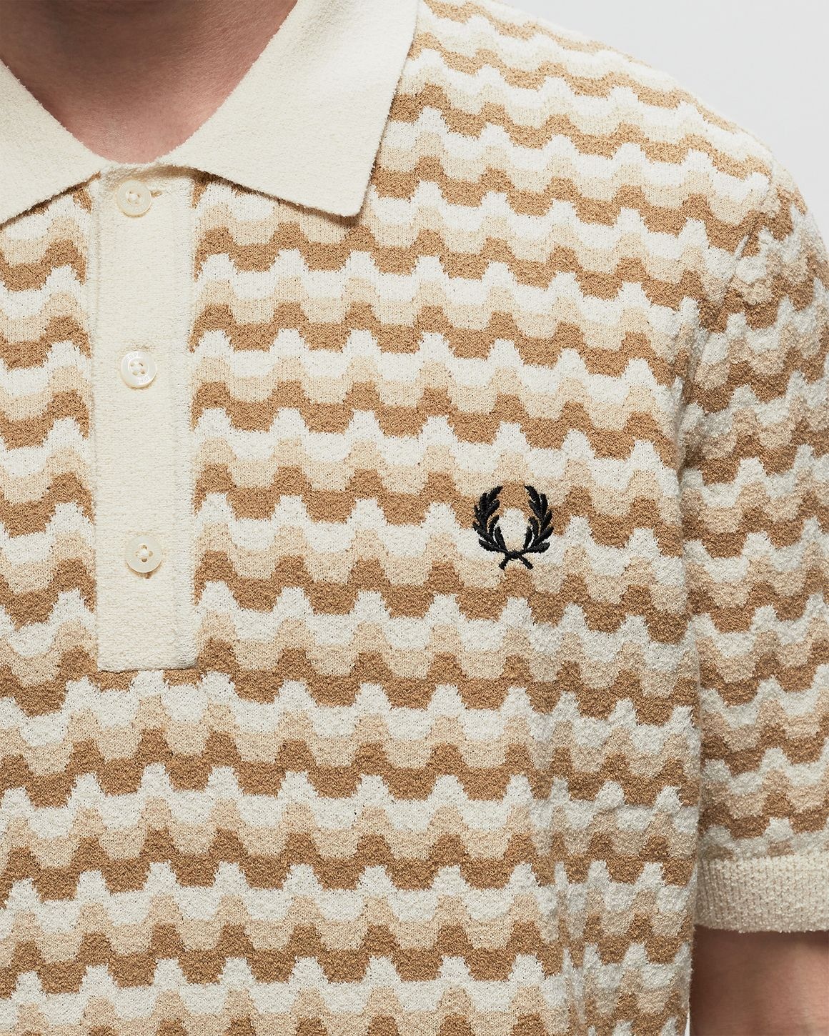 Boucle Jacquard Knitted Shirt - 3