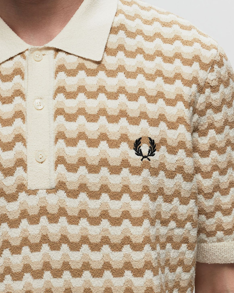 Boucle Jacquard Knitted Shirt 3