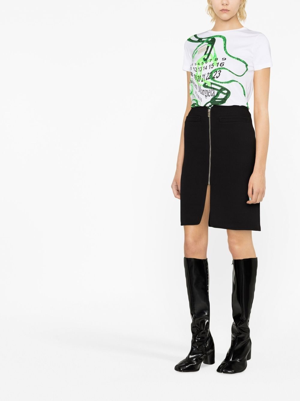 Swallow zip-fastening skirt - 3