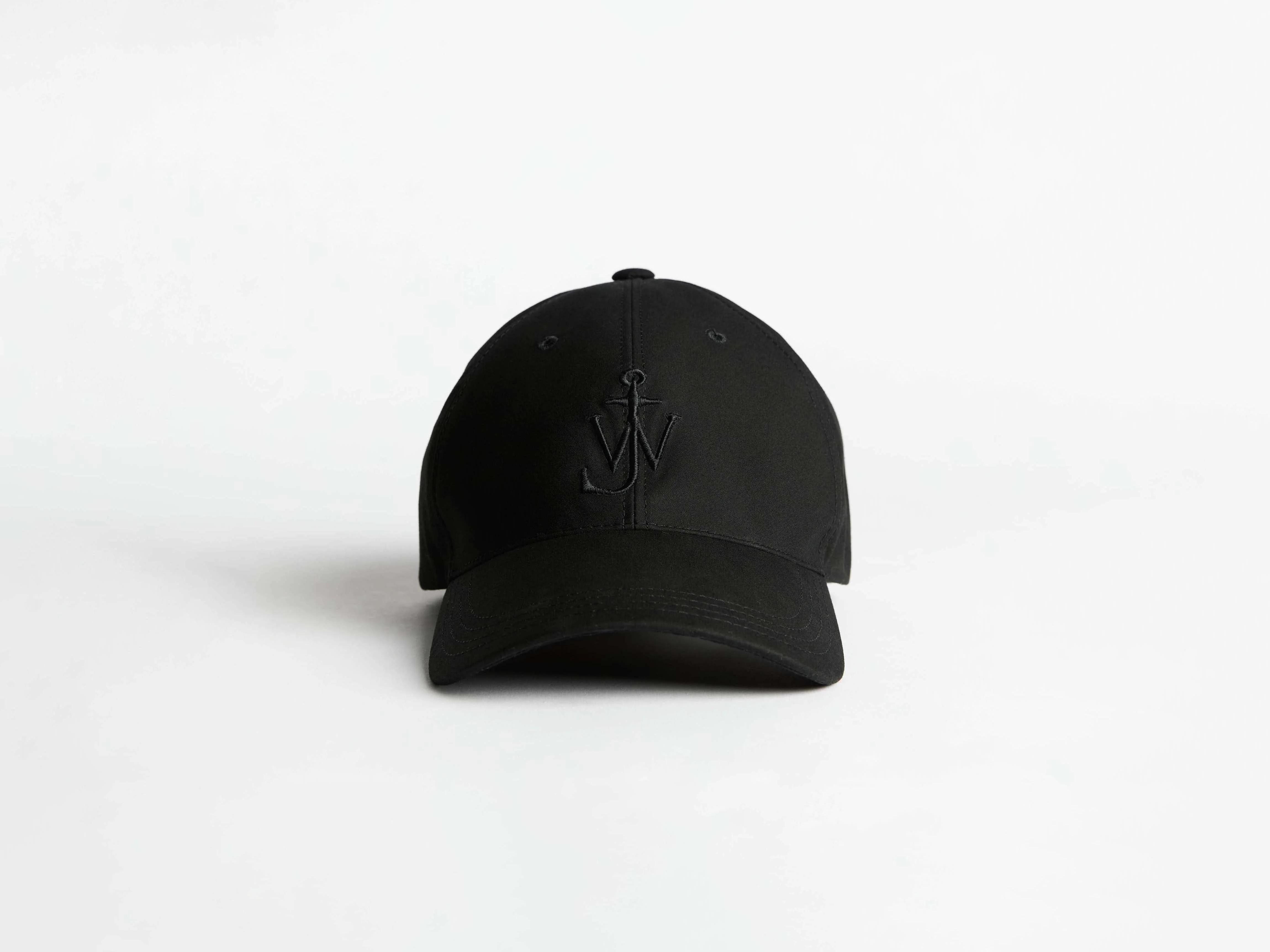 WAXED COTTON BASEBALL CAP IN BLACK - 1