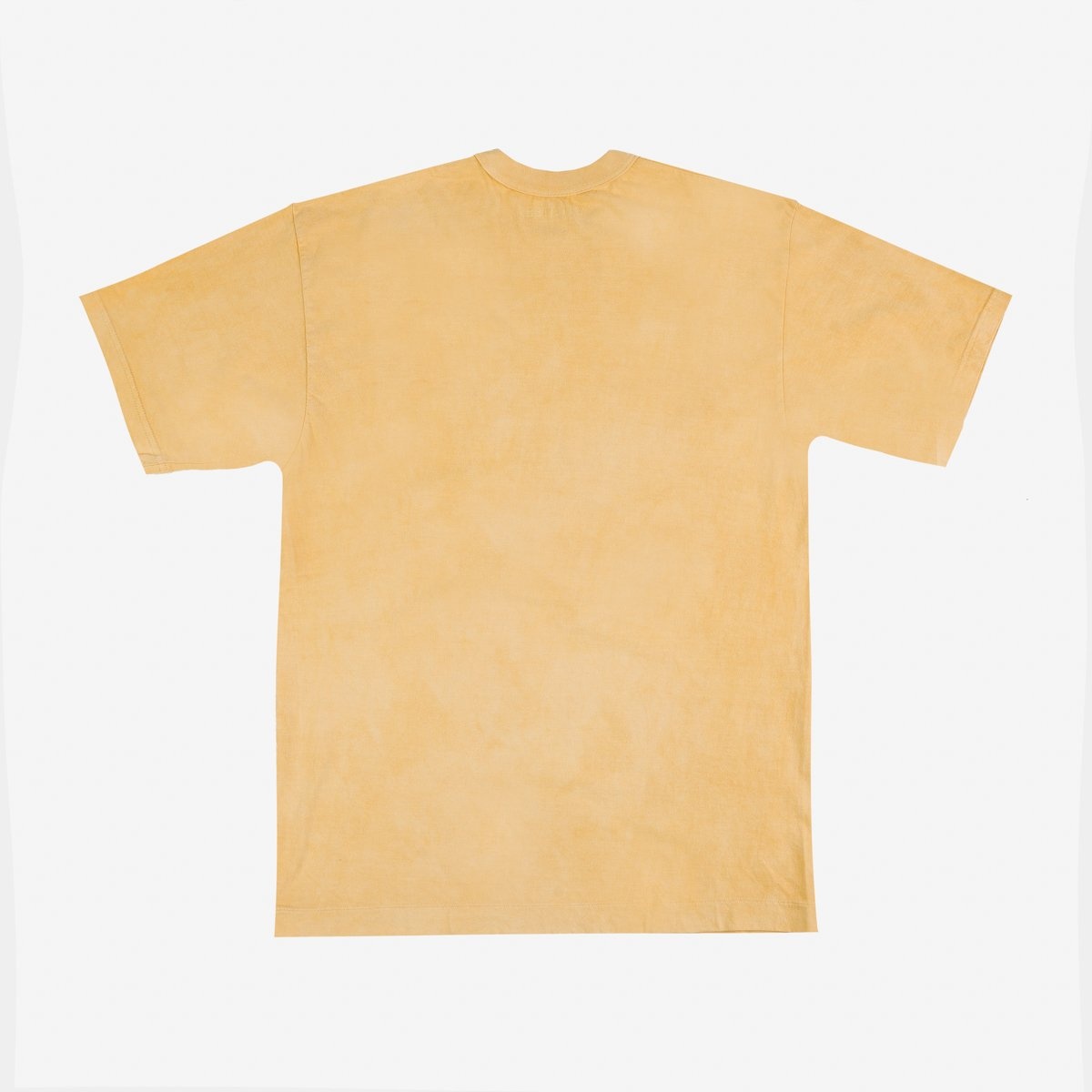 UTIL-HDYE-YEL UTILITEES - 5.5oz Loopwheel Crew Neck T-Shirt - Hand Dyed Yellow - 4