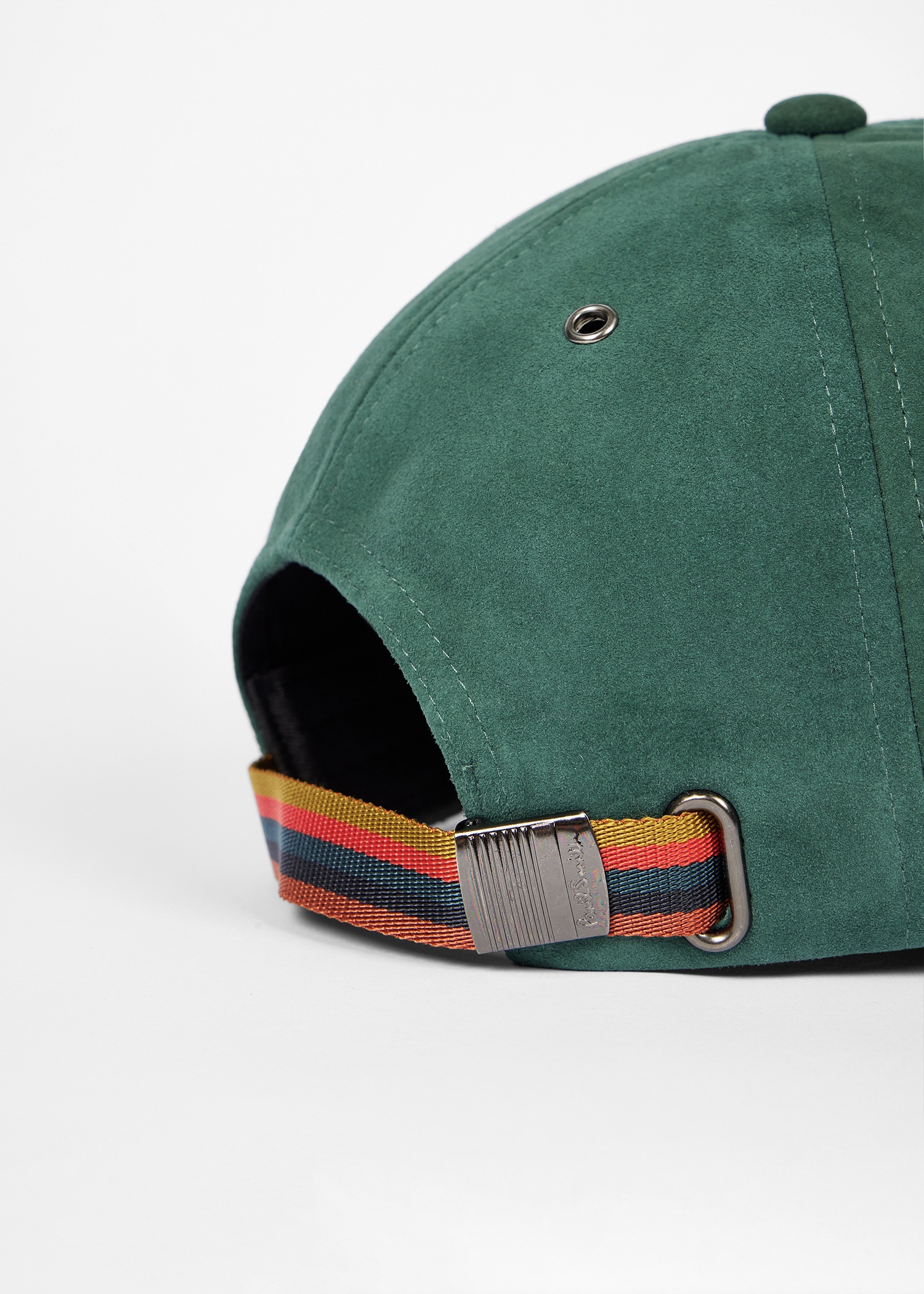 Green Suede Baseball Cap - 2