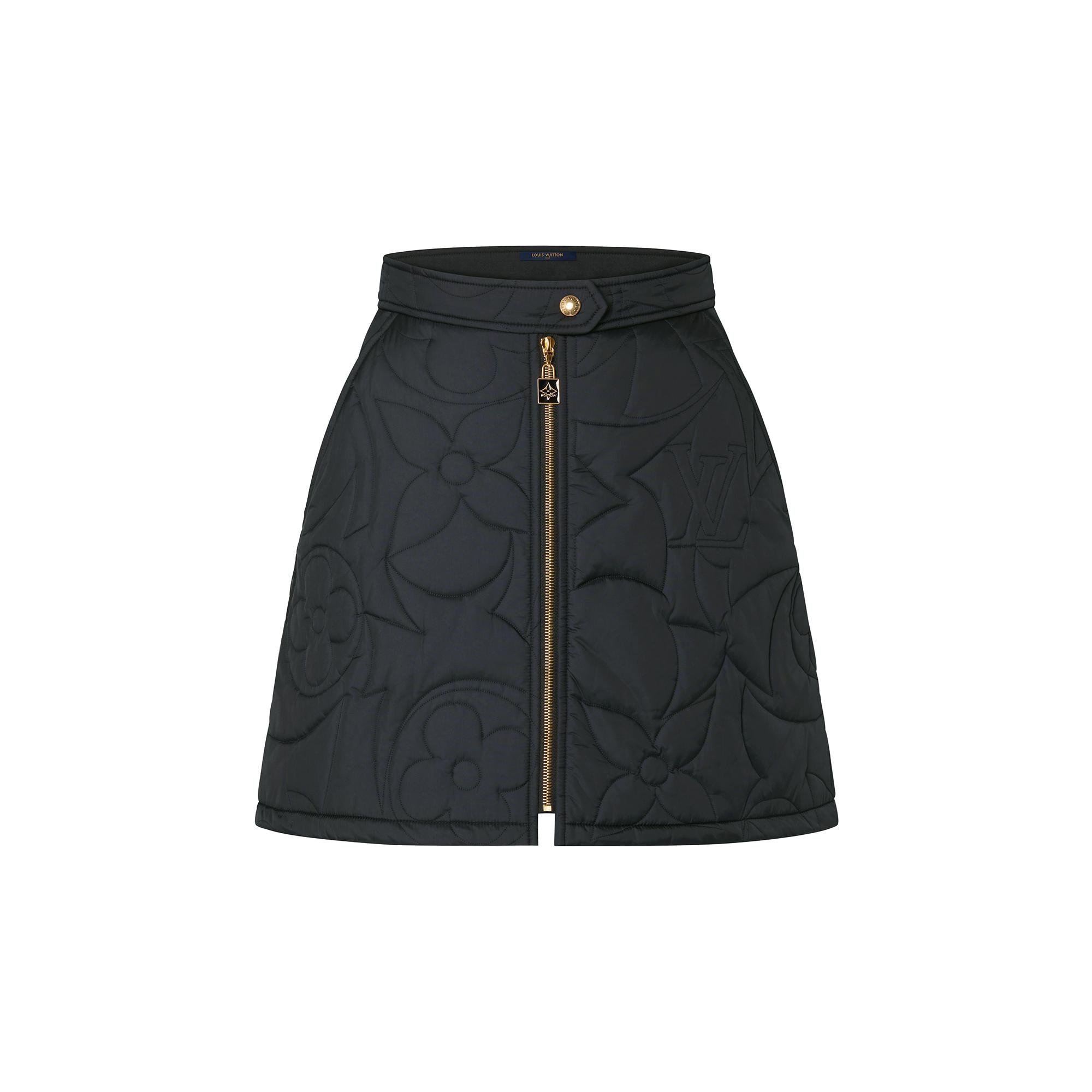 Quilted Monogram Mini Skirt - 1