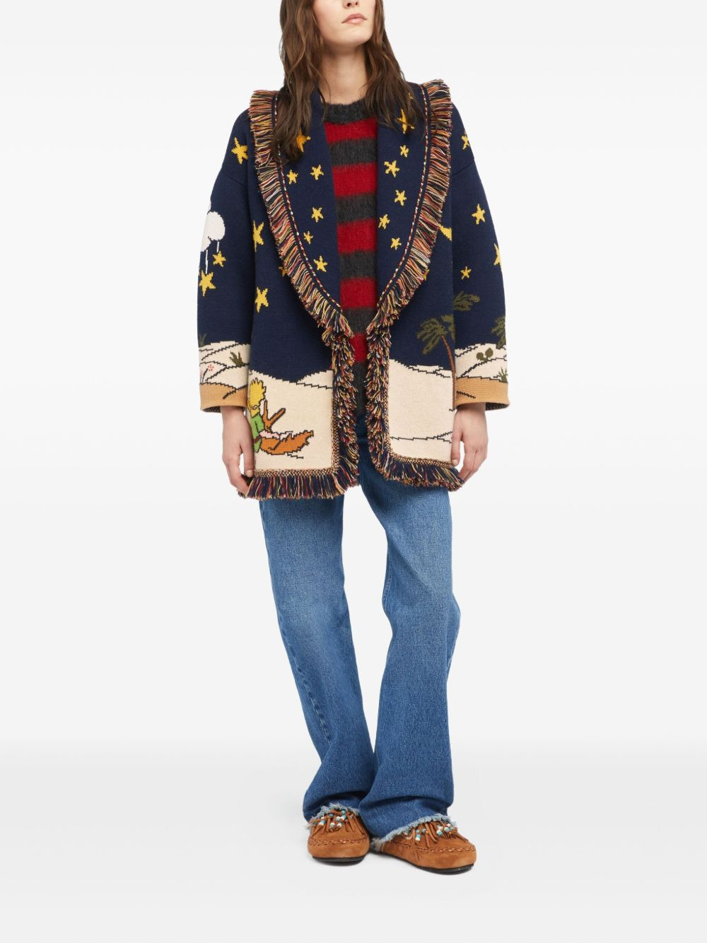 x The Little Prince fringed cardigan - 2