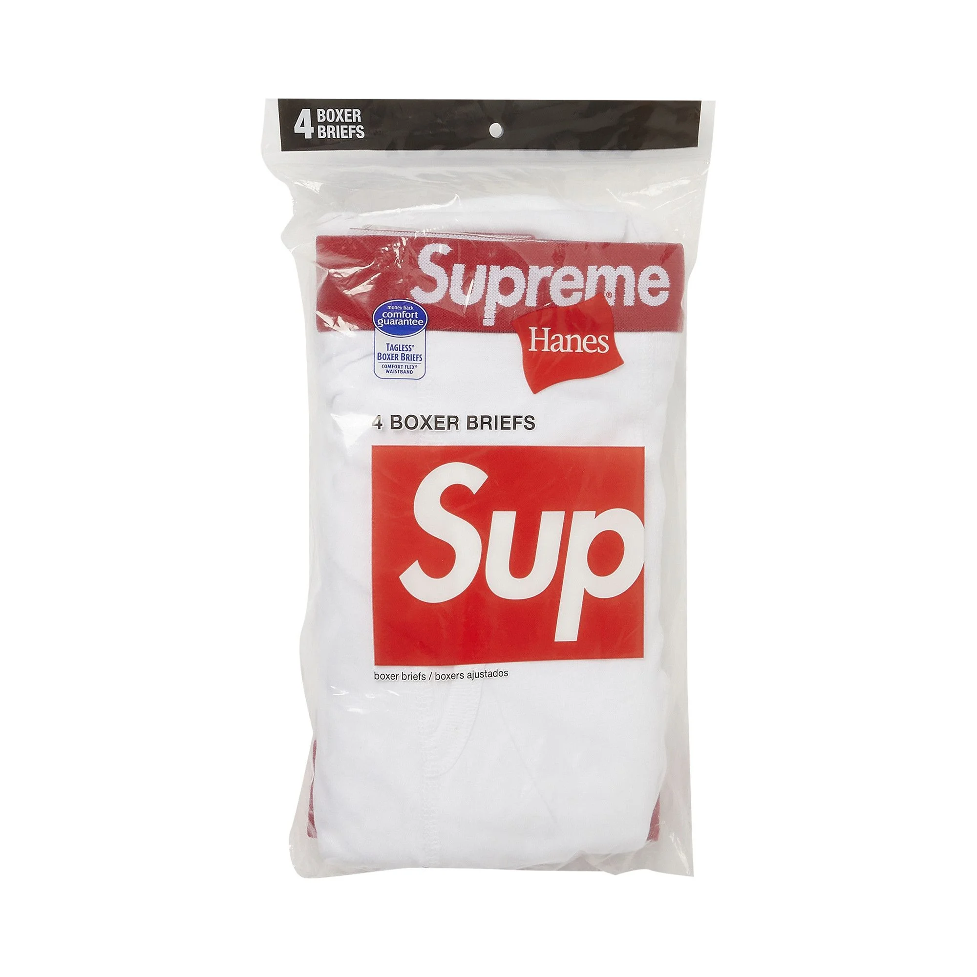 Supreme x Hanes Boxer Briefs (4 Pack) 'White' - 1