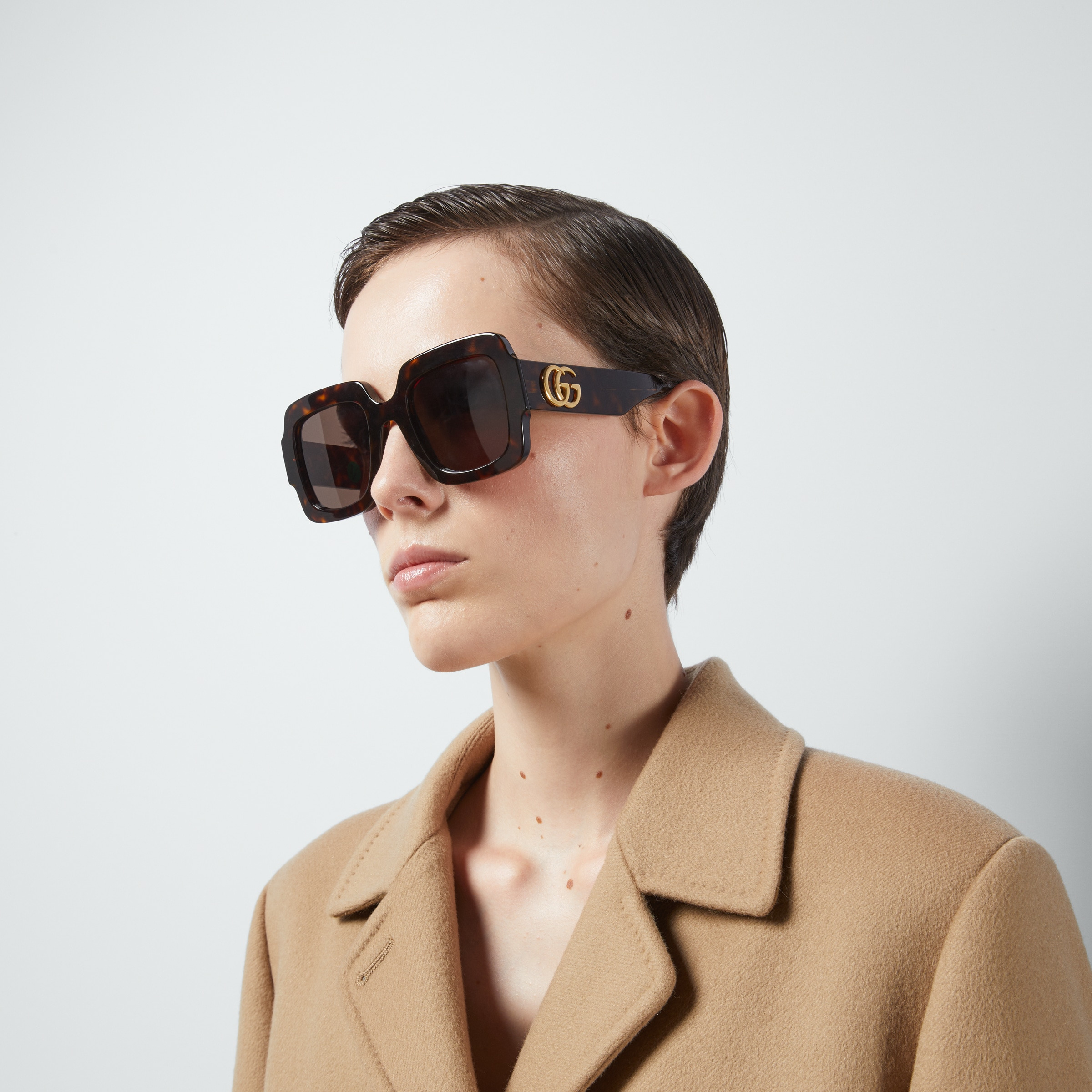 Square-frame Double G sunglasses - 3